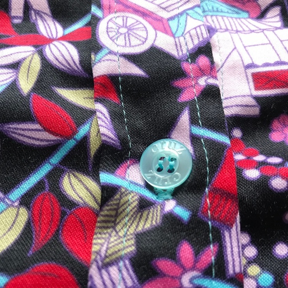 Women's Natori Cruz Pyjama Set PJs Pants Tunic Top Long Sleeve Silky XL Oriental - Picture 6 of 10